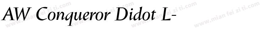 AW Conqueror Didot L字体转换